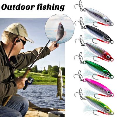 .4CM/7G 5.5CM/15G 6.1CM/20G 7.1CM/30G Kancalı Jigging Balık Yemi Gerçekçi Trol Balık Yemi Tatlı Su Tuzlu Su Balıkçılık Aksesuarları