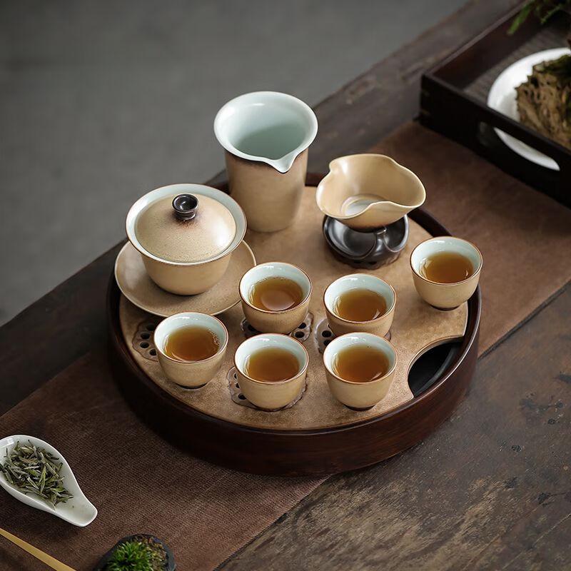 

Japanese Style Kiln Glaze Ceramic Kung Fu Tea Set