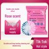 Dual-Color Blue Bubble Toilet Bowl Cleaner, Rose Scent, Quick Dissolving, Long-Lasting Fragrance