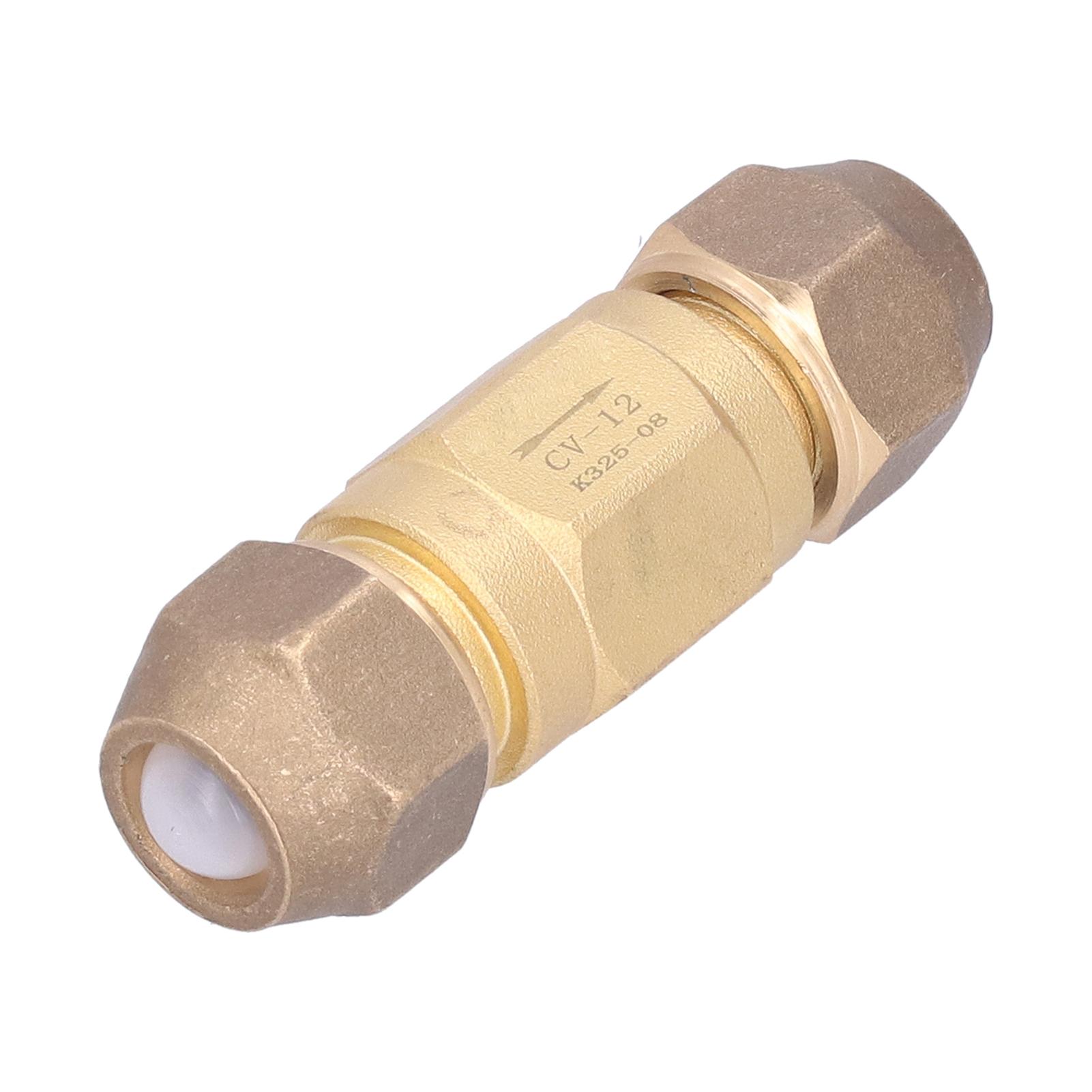 

Check Valve Brass Non Return 1 Way 1 2in Threaded Pneumatic Air Compressor Accessories