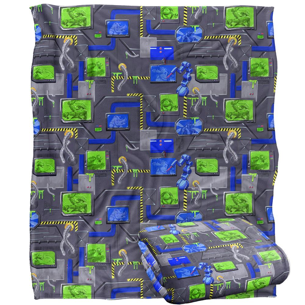 Teenage Mutant Ninja Turtles: Mutant Mayhem Sewer Tech Silky Patterned Supersoft Blanket