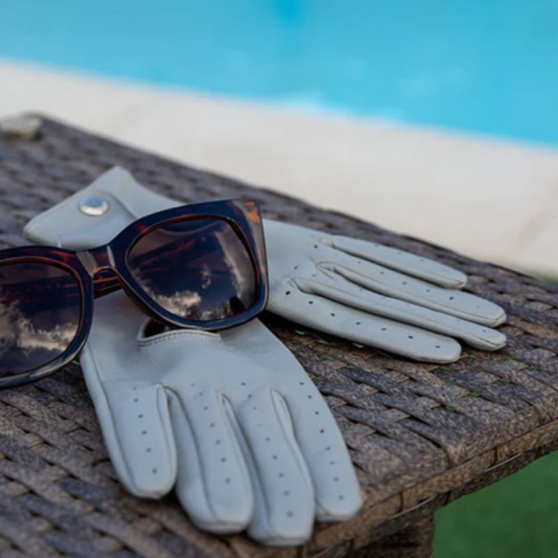 DENTS Truckston Women's Driving Gloves - Dove Gray