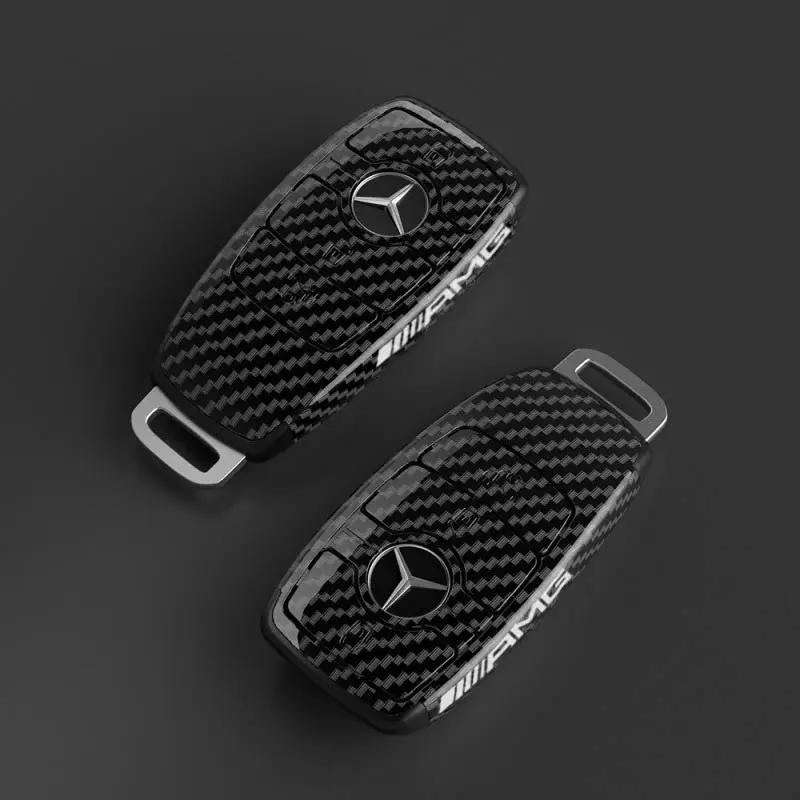 For Mercedes Benz Car Key Rings For Mercedes Benz AMG A B C E S Class W204 W205 GLC CLE CLA GLB GLC GLS W177 W222 Car Key Case C