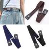 Nové Bez přezky Stretch pásek bez přezky Neviditelný elastický pás v pase Unisex pro džíny Kalhoty, Líné pásy pro ženy Muži