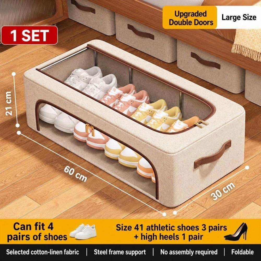 Dustproof Shoe Storage Box Moisture-Proof Under Bed Storage Box Sports Shoes Storage