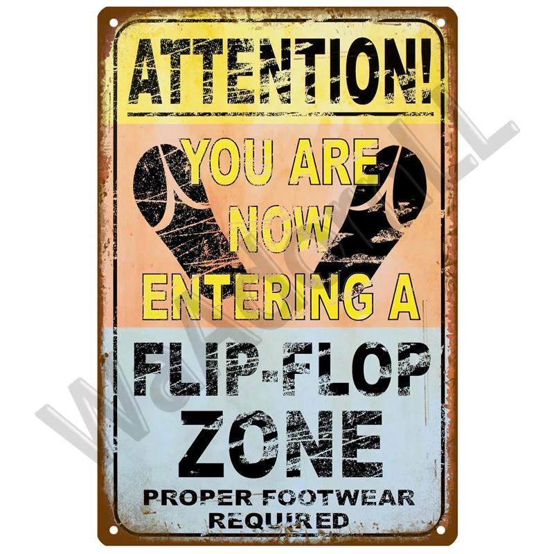 Beach Tin Sign Plaque Metal Summer Sign Metal Plate Wall Decor For Beach Bar House Surf Club Decorative Iron Painting Poster