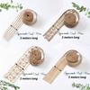 4 Rolls Natural Hemp Rope Lace Net |Decorative Woven Ribbon for DIY Crafts, Wedding Decor, Home Decor |  Parties, Gift Wrapping