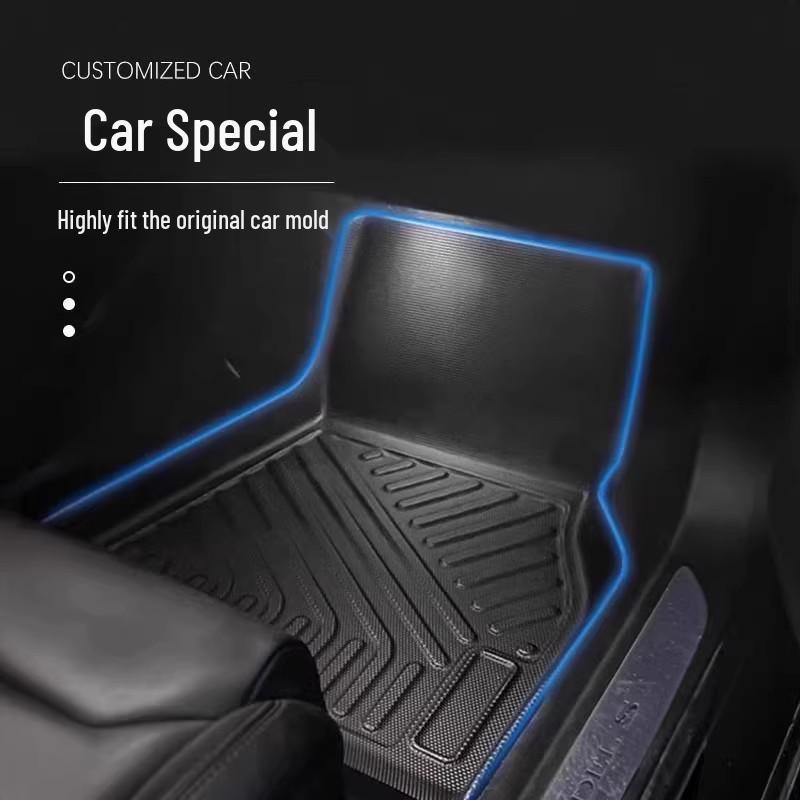 Eco-friendly Waterproof TPE Car Floor Mats for RHD Wuling Hongguang S/Baojun 530