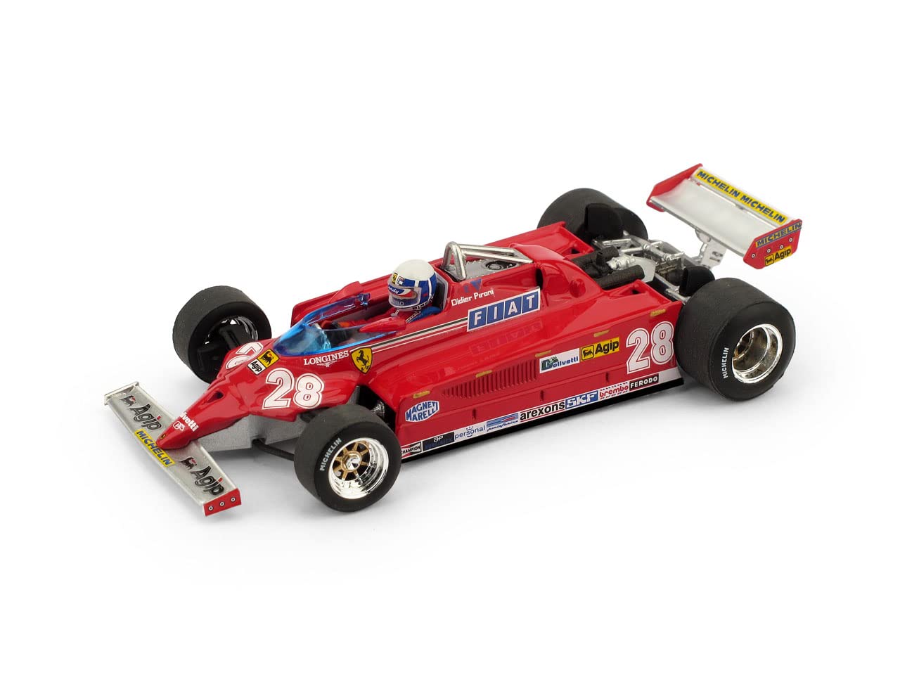 

BRUMM Ferrari 126CK Pironi Monaco GP с пилотом BRUMM FERRARI Дидье Пирони 1/43 1981#28 D. R368-CH [элемент]