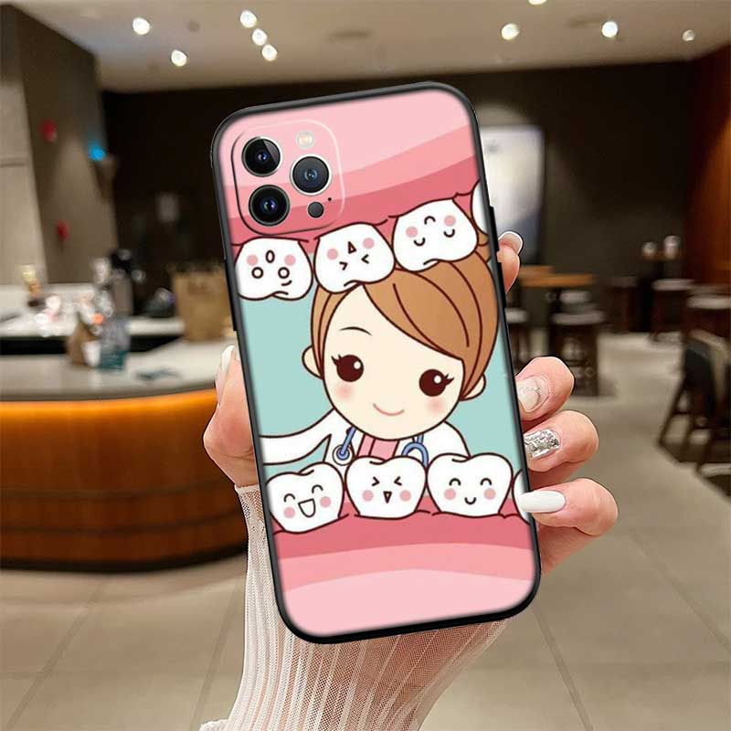 NH43 Teeth Dentist Tooth Phone Case for OPPO A40 A60 A80 A15 A16 A16K A12 A17 A17K A54 A54S A53 A53S A55 A56 A57 A98 F23