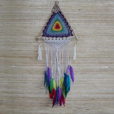 Dream Catcher Pyramid Wall Hanging