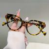 Cute Round Glasses for Women New Fashion Blue Light Blocking Optical Frames Trendy Patchwork Brand Design Eyeglasses