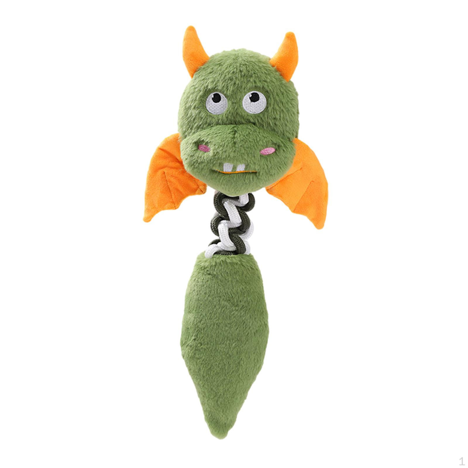 

Шуршащая и пищащая плюшевая игрушка для собак, интерактивный шумовой генератор, устойчивый к укусам, для всех зелёный