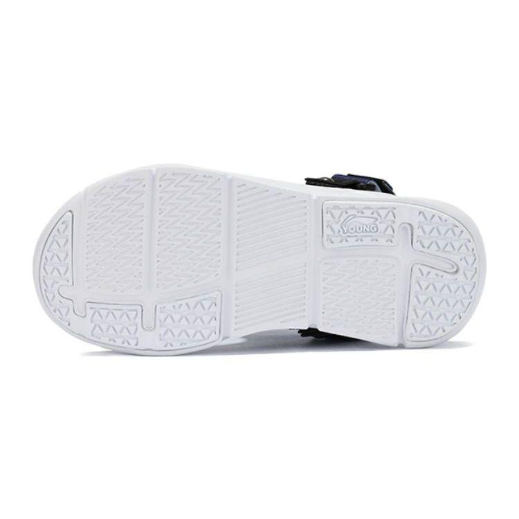 Li Ning Pohodlné všestranné dětské sandály Dětská obuv Černá Modrá YKUQ016-5