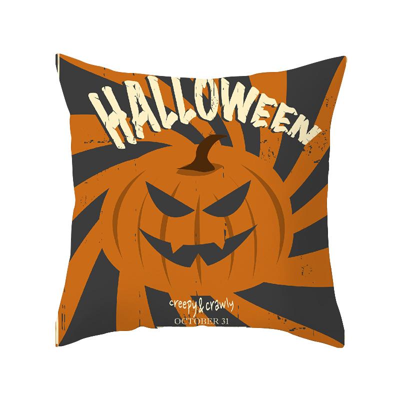 New Halloween Pumpkin Series Pillow Cover Festive Home Sand Release Art Pillow Cushion Cover