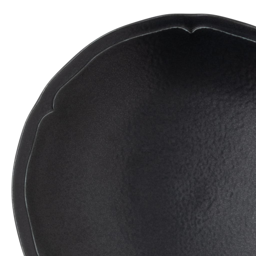 TOKI1919 Lightweight Poire La Tima Black Coupe 23 X 5cm French Microwave and Dishwasher Made In Product Café Plate/Soup Plate, Approx. Diameter,