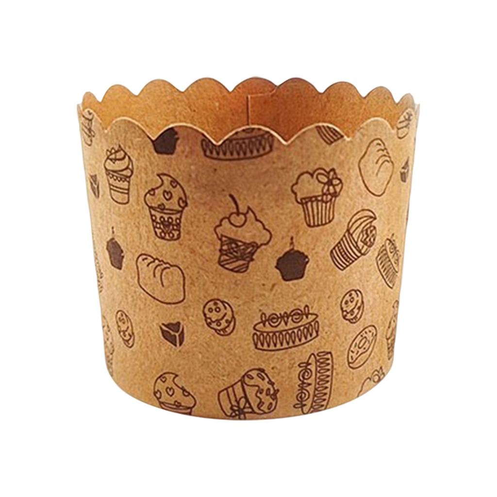 Small Kraft Paper Machine-made Cup, Mafen Cup, Cake Paper Cup, Heat-resistant Oven, Baking Household Small Paper Holder, 50 Pieces Set
