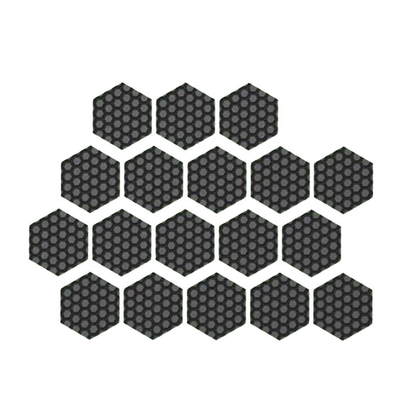 

18/36Pcs Multipurpose Game Mouse Antislip Tape Hexagonal Sticker For Gaming Mouse Keypad Anti Sweat Tape Sticker