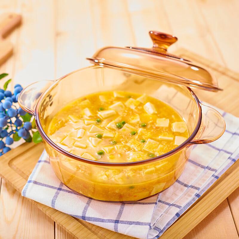 VISIONS Corning Crystal Supreme Heat-Resistant Glass Cookware Set