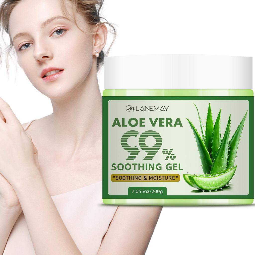 99% Aloe Vera Soothing Gel - Soothes and Nourishes Skin, Facial Moisturizer for Sensitive Skin, Oil-Free Daily Moisturizing Gel,200g