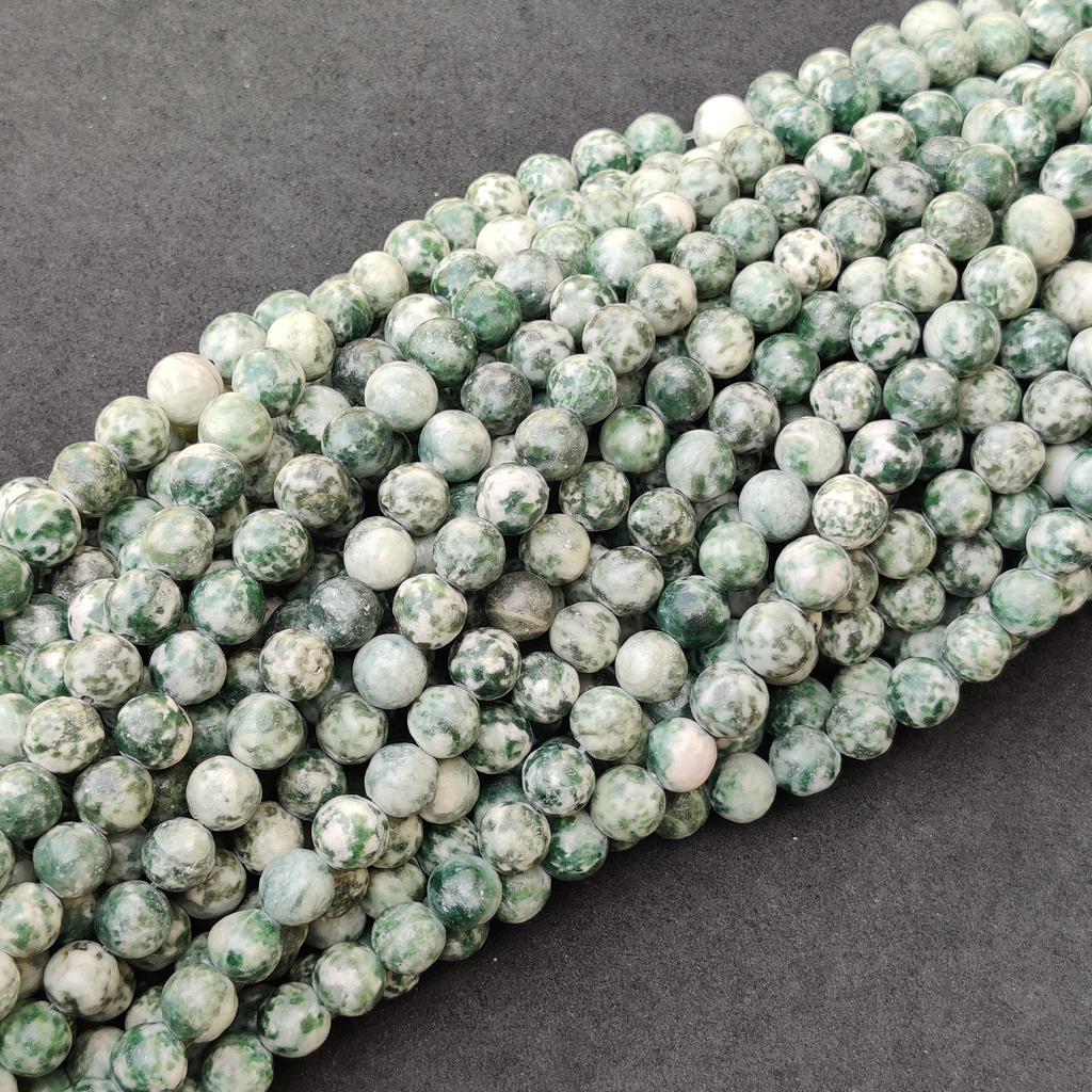 Natural Matt Tree Agate Round Beads, Healing Gemstone, Loose Beads, DIY Jewelry Making for Bracelet Necklace, 6 MM 8MM 10MM.