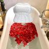 Bathtub Pillow with 6 Suction Cups Hook Washable Ergonomic Air Mesh Non-slip Neck Shoulder Back Support Thick Soft SPA Headrest Cushion Bathroom