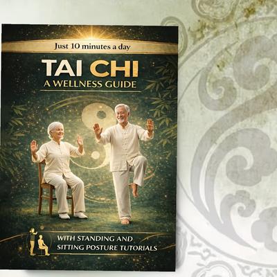 Livro de Tai Chi para Idosos e Iniciantes Exercícios de Baixo Impacto Amigos das Articulações Adequados para Guia Espesso de Abertura Plana com Em Pé Novo