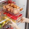 Transparent Refrigerator Organizers Durable Easy-to-Clean Multifunctional Food Storage Box for Fruits Vegetables Meats, Etc