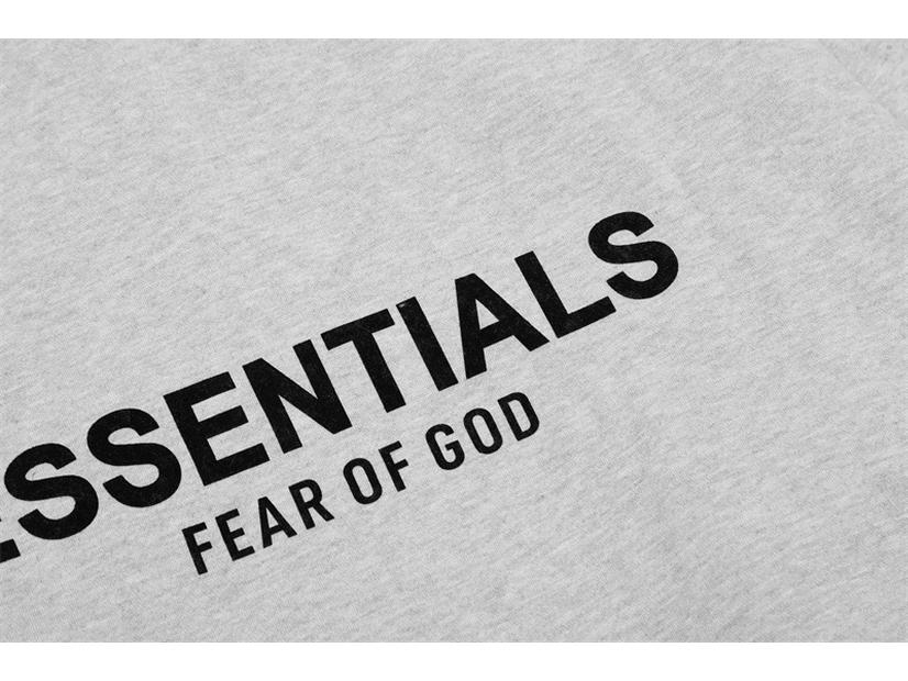 Men's FOG Essentials Loose Fit Velvet Hoodie with Double Stitching, Trendy American Print, Suitable for Couples