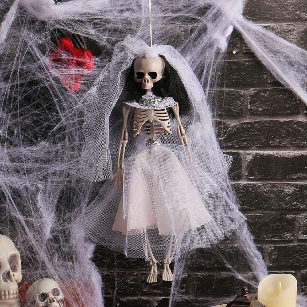 Simulation Skeleton Couple Ornament Halloween Skeleton Car Decoration Halloween Party Decoration
