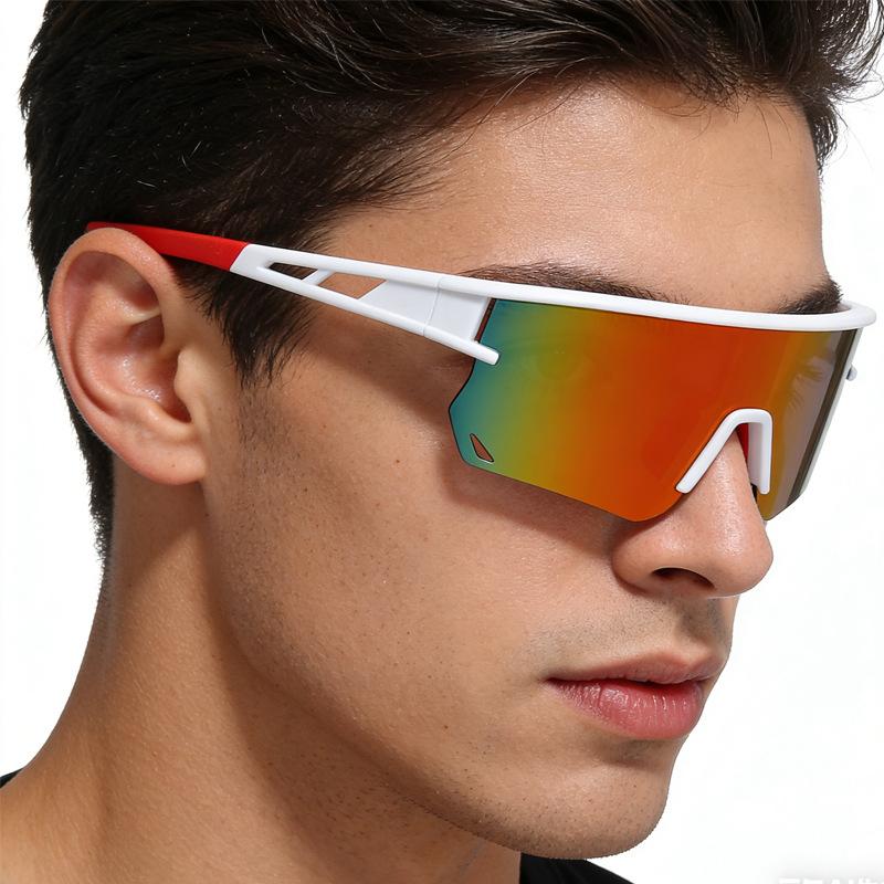 New outdoor sports glasses, men's and women's mountain bike riding sunglasses, European and American windproof sand sunglasses