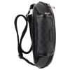 Gucci GG Supreme Black Leather Belt Bag Waist Bag With Silver Hardware For Unisex Daily Use
