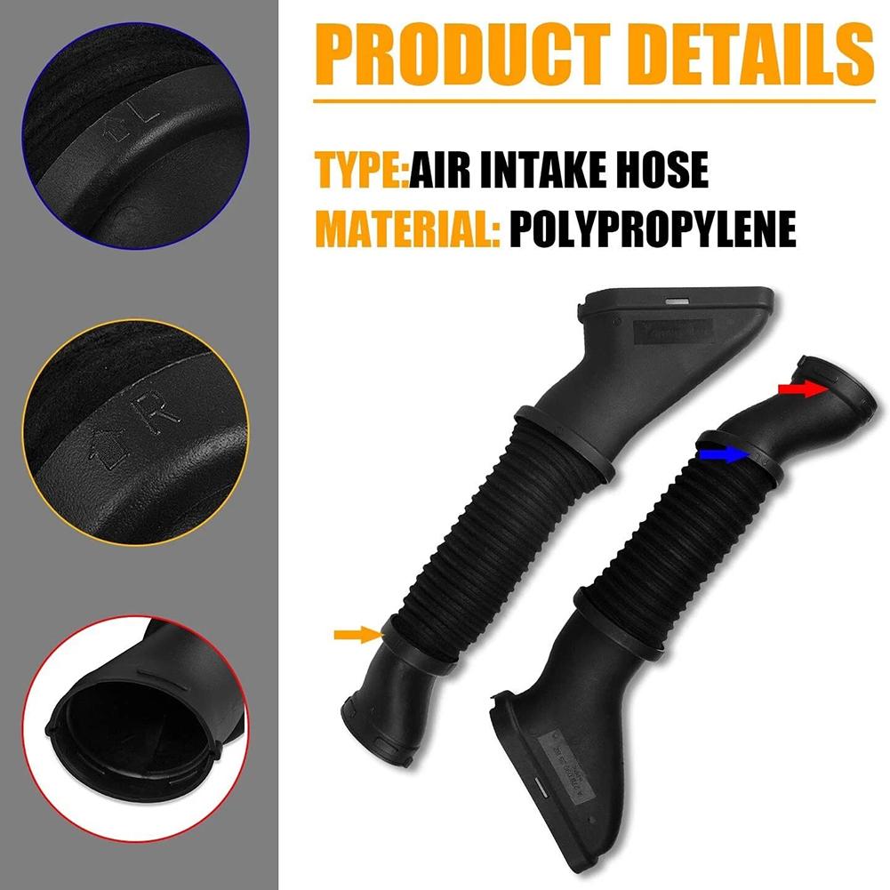 Black Intake Duct Hose Replacement Air Intake Hose Fits Factory Specifications Perfect Match Easy Installation China Mainland