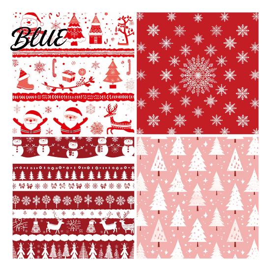 Handmade Greeting Card Supplies 12 Sheet Christmas Scrapbook Paper Winter Holiday Craft 5.9 x Inch Tree Snowflake Paper Snowman Decorative Cardstock
