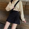 Half Skirt Female Spring Autumn Summer New High Waist Slimming Everything Irregular Short Skirt A-line Skirt Black Bag Hip Skirt