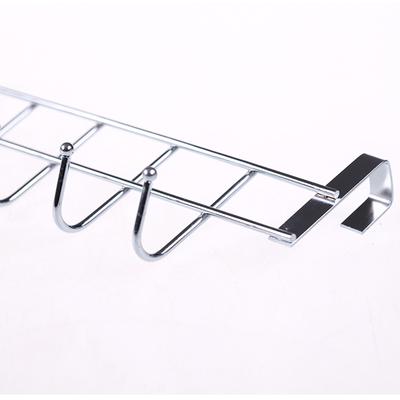 5-Hooks Clothing Coat Towel Hanger Rack Holder Shelf Over Door Home Bathroom Kitchen Hat Organizer Over The Door Hooks