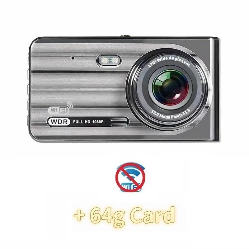 4.0-inch High-definition Driving Recorder WIFI Wireless Mobile Phone Interconnection Car Dual Lens Dual Recording