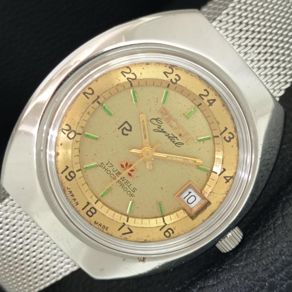 

VINTAGE RICOH R31 HAND-WINDING JAPAN MENS ORIGINAL DIAL WATCH a707968-1
