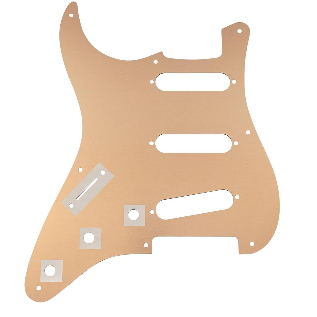 Musiclily Ultra 8 Hole SSS Stratocaster 50s Pickguard Aluminum Anodized Made In China for Squier Classic Vibe SQ CV 50s Reissue Vintage Strat Electric