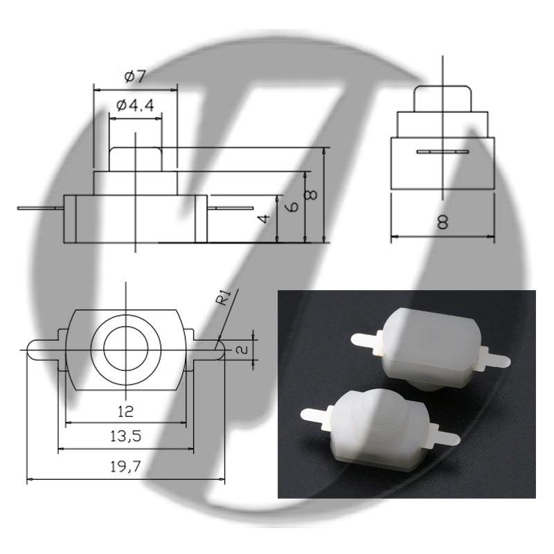 12x12 LED Flashlight Desk Lamp with Self-Locking Power Switch