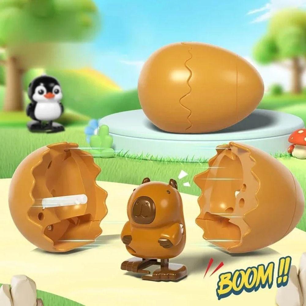 Creative Wind-up Toys Cartoon Bouncing Egg Creative Gift Bouncing Egg Toys  Birthday Gifts