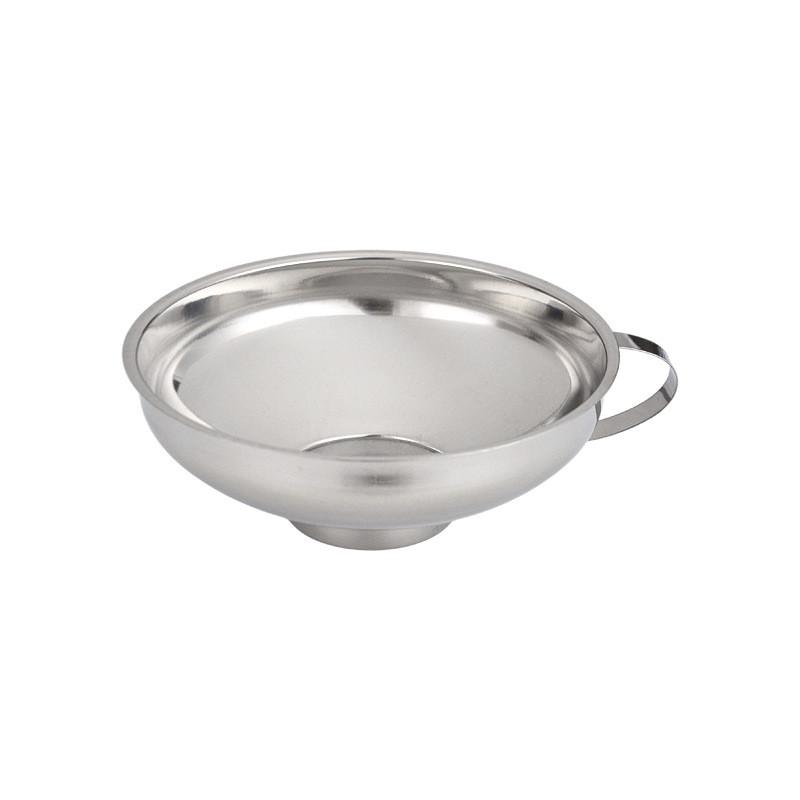 Stainless Steel Wide Mouth Oil Funnel Set With Filter For Kitchen Cooking And Salad Dressing