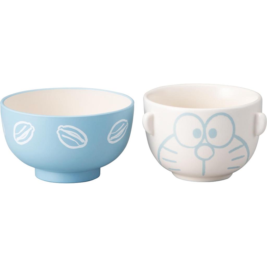 Mini Doraemon Soup Bowl and Rice Bowl Approximately 10 x 6 cm Doraemon Birthday "Doraemon" Set, Diameter, "I'm Doraemon" Tableware, Goods, Gift,