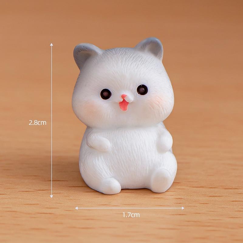 Micro-landscape OrnamentsGarden DecorationsResin Handicrafts Desktop Small Ornaments and Cute Cartoon Little Cats
