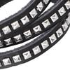 2pcs   Rivet Bracelet,   Artificial Lther Wrist Wrap with Unique Buckle Design for Parties Dates Gifts
