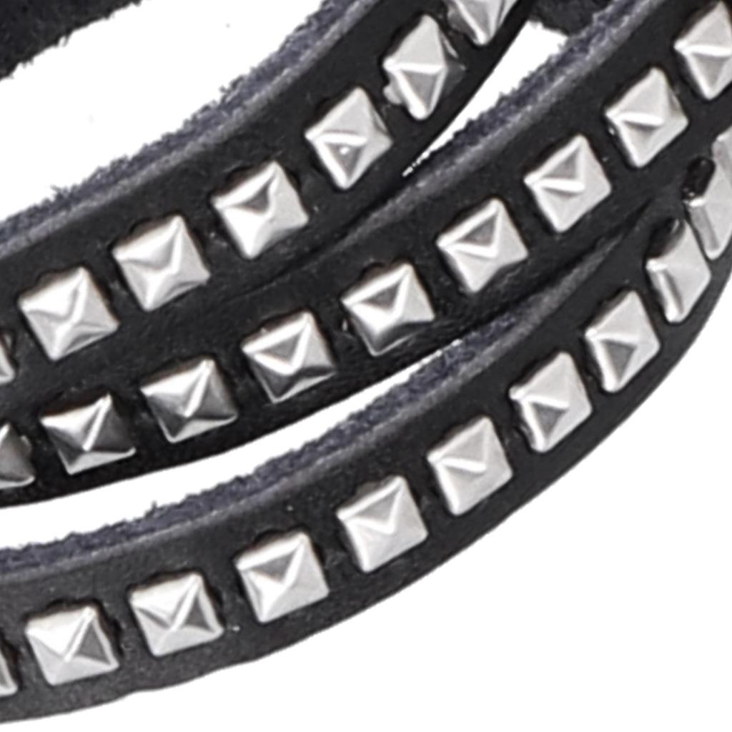 2pcs   Rivet Bracelet,   Artificial Lther Wrist Wrap with Unique Buckle Design for Parties Dates Gifts