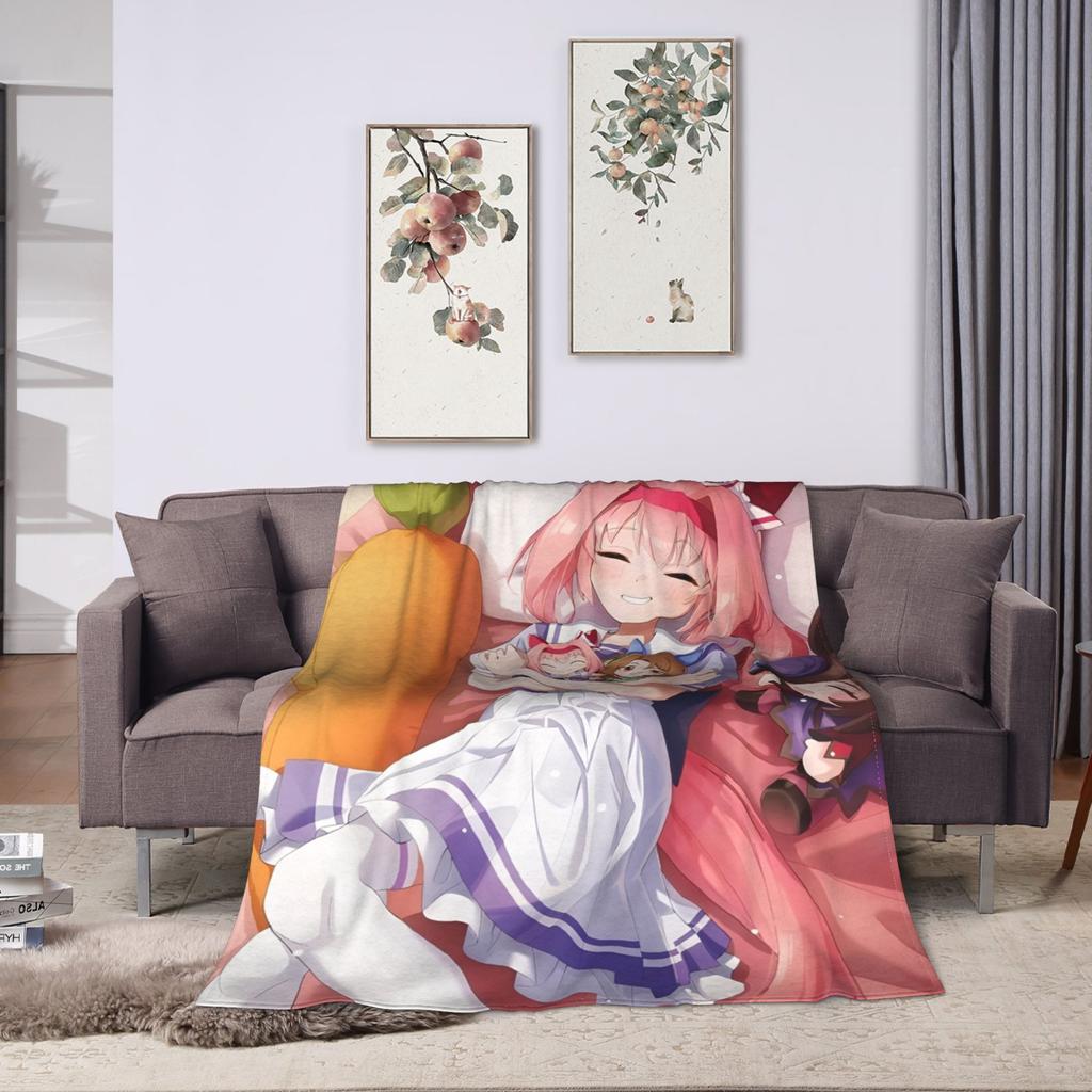 Haru Urara Uma Musume Blankets Coral Fleece Plush Winter Portable Super Soft Throw Blanket for Home Outdoor Bedspreads