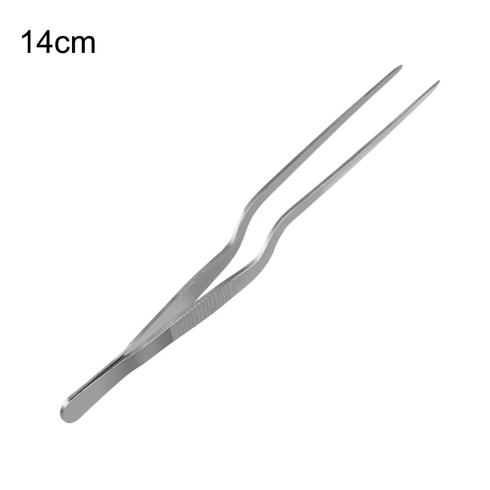 Stainless Steel Barbecue Tongs Serving Presentation Kitchen Tool Multiple Types Silver Plating Chef Food Tweezer BBQ Clip
