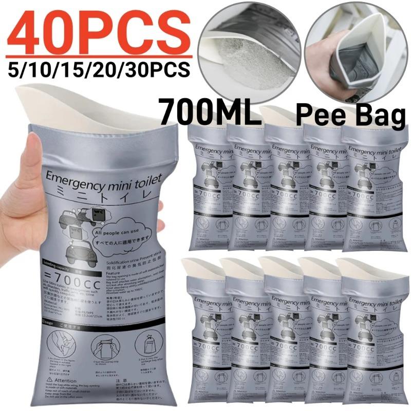 Portable Urine Bag - Disposable Pee Bottle for Men & Women, Outdoor, Travel, Vomit & Incontinence Use, Compact Toilet