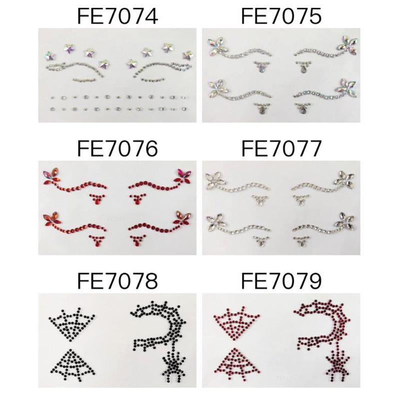 3D Sticker Eyes Face Decoration Stickers Ball Party Makeup Tool Diamond Masquerade Temporary Tattoo Diy Stickers